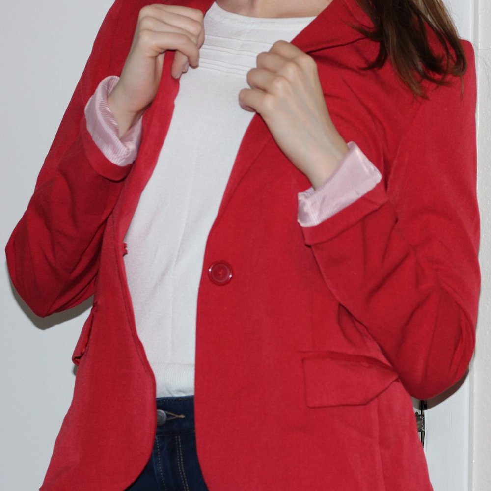 Ambiance Red Blazer